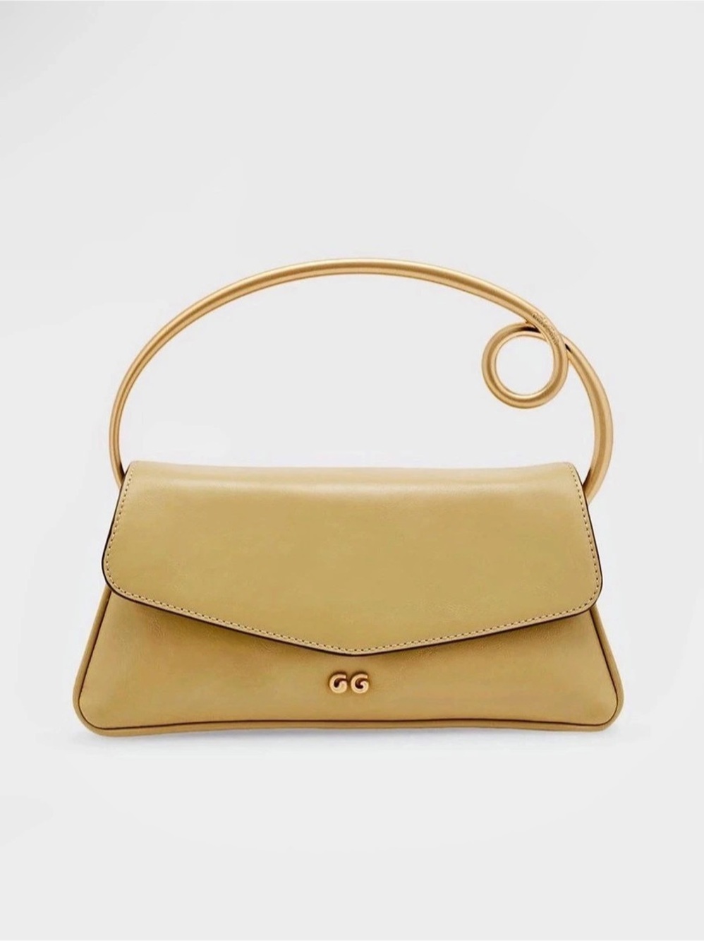 Cult Gaia Azariah Top Handle Bag Brown